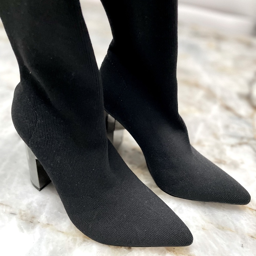 ZARA Sock Over-the-knee Boots